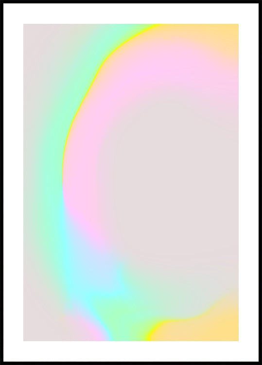 Pastel Glow Curve Plakat