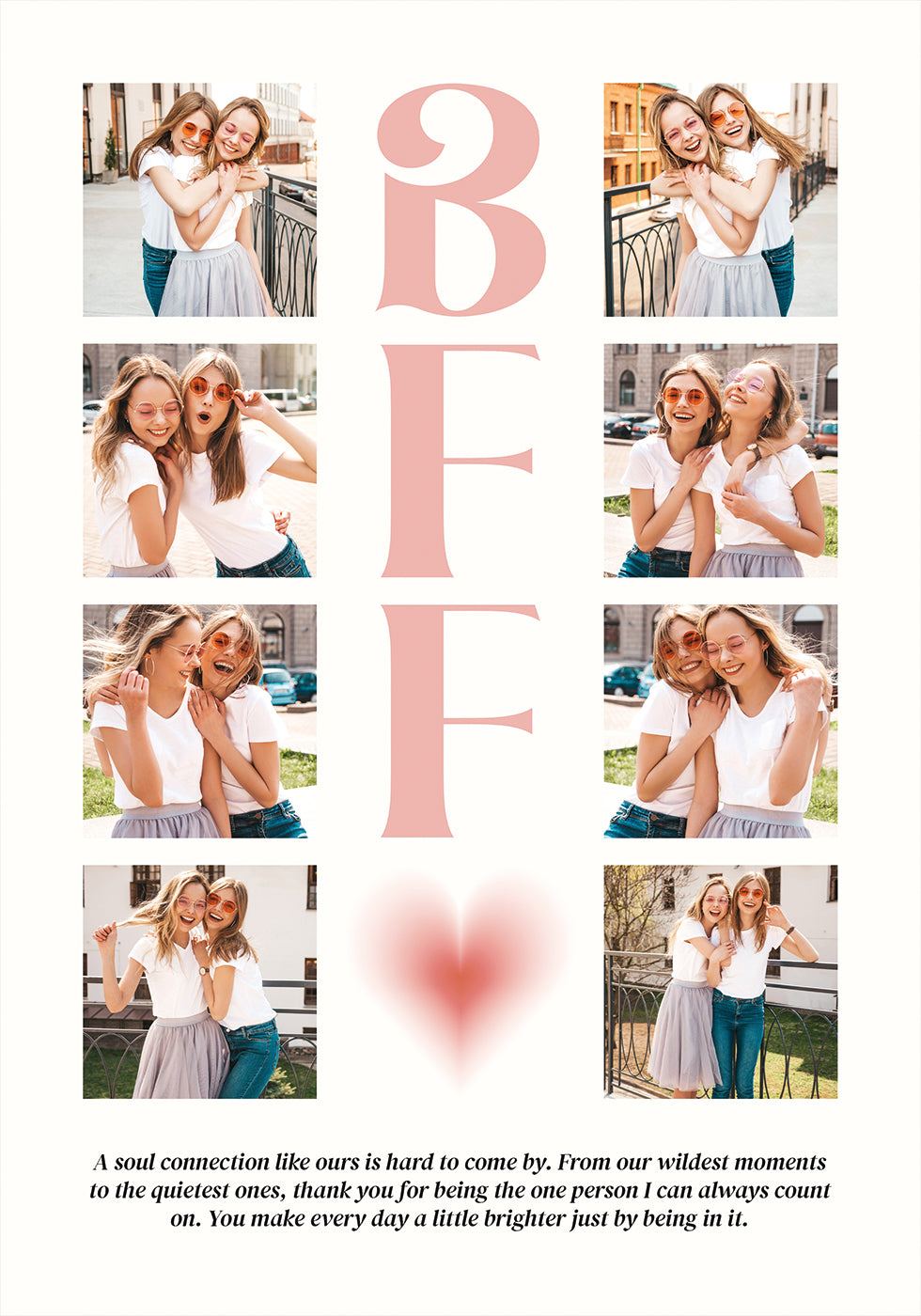 BFF Photo Collage Personal Plakat