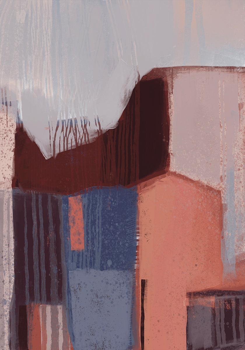 Abstract Urban Forms Plakat