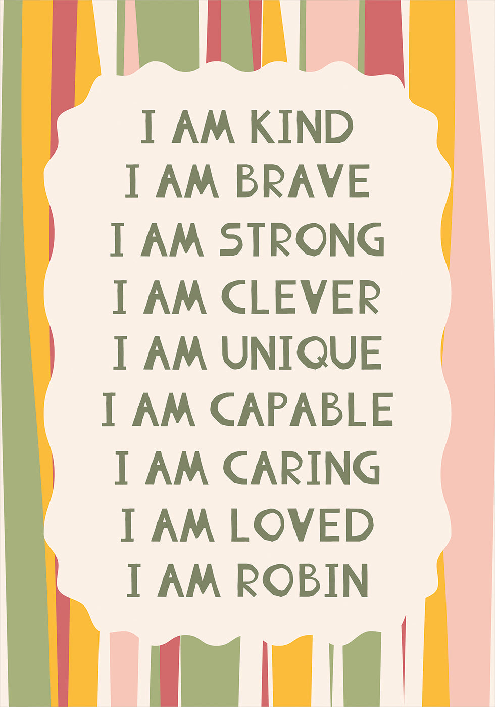 C Personalized Print Plakat