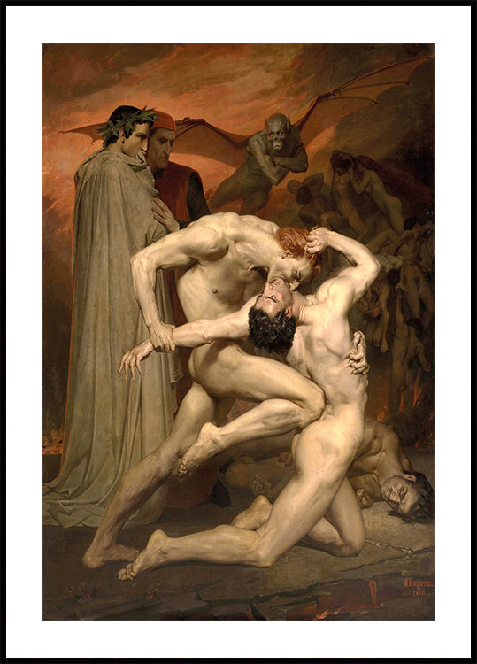 William Bouguereau-Dante and Virgile Plakat