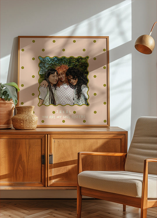 Photo with polka dot Personal 2 Plakat