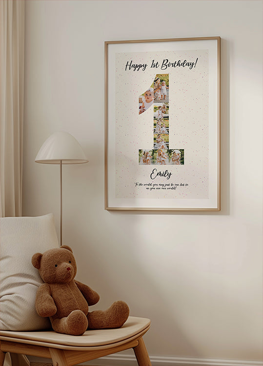 Happy 1st Birthday Personal Plakat