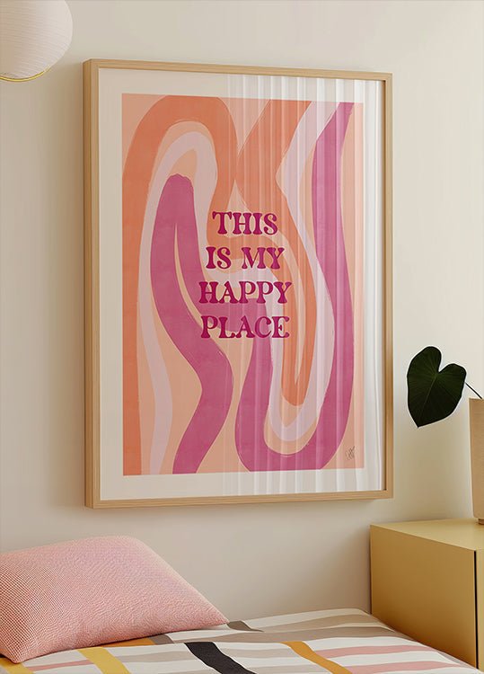 Peach'Pink Explosion No. 4 Plakat