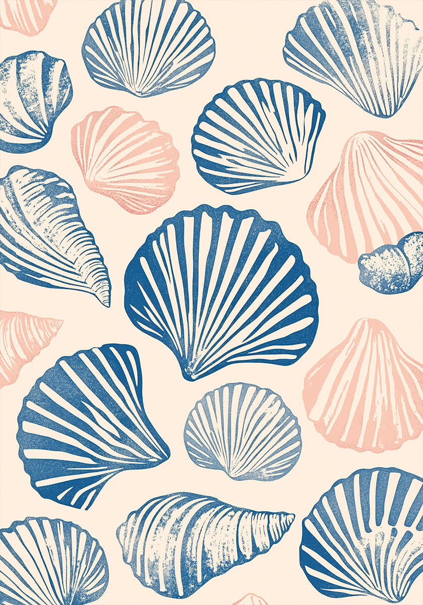 Seashell Pattern Plakat
