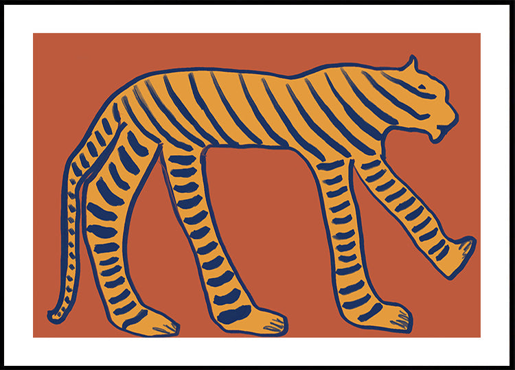 Bold Tiger Stride Plakat
