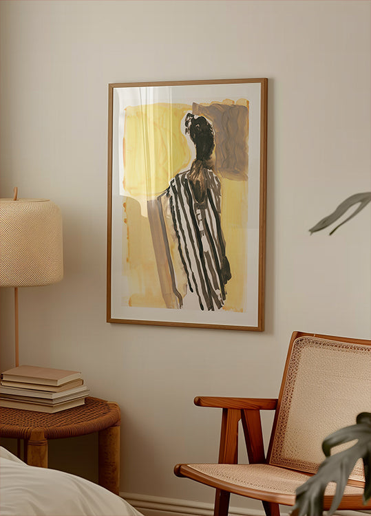 Amber Horizon Silhouette Plakat