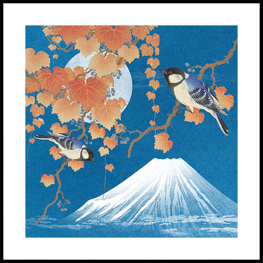 Birds & Mount Fuji Plakat