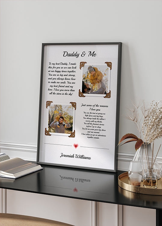Daddy Photo Personal Plakat