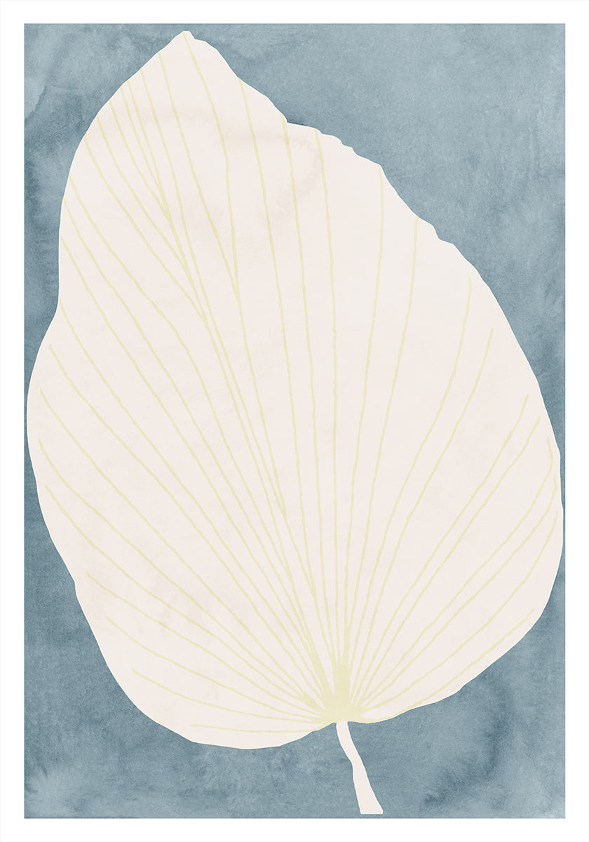 Illustration Of A Large Leaf Plakat