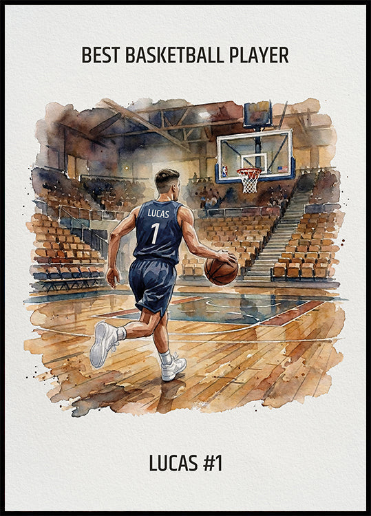 Youth Basketball Boy Personal Plakat