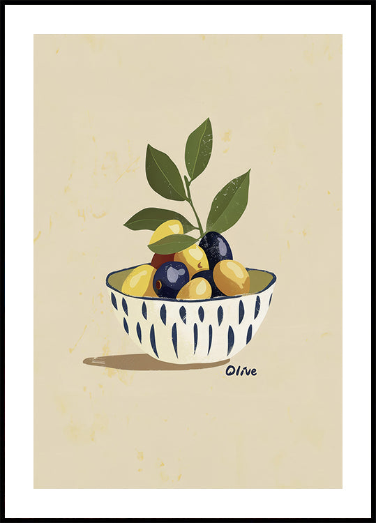 Bowl of Olives Plakat