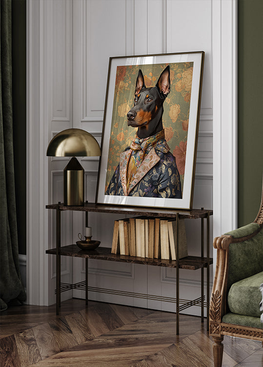 The Distinguished Doberman Plakat