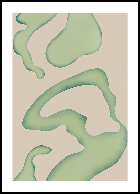Flowing Green Essence Plakat