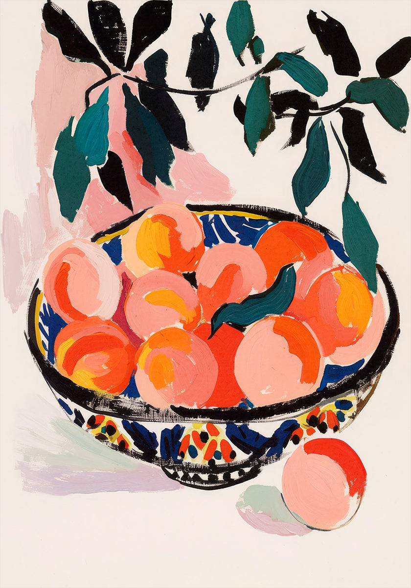 Colorful Fruit Bowl Plakat