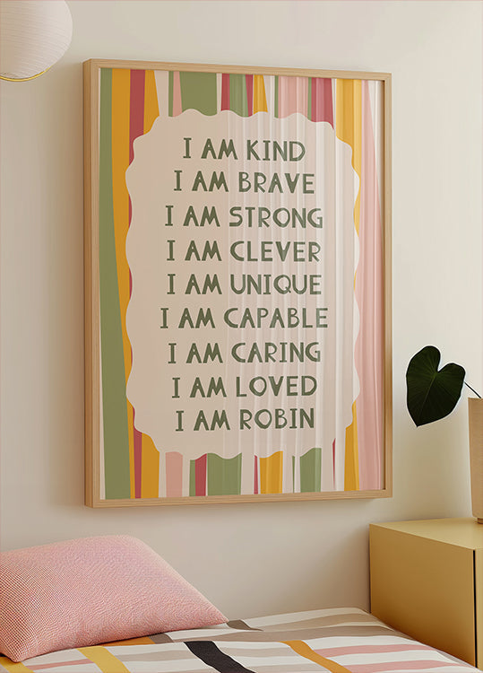 C Personalized Print Plakat