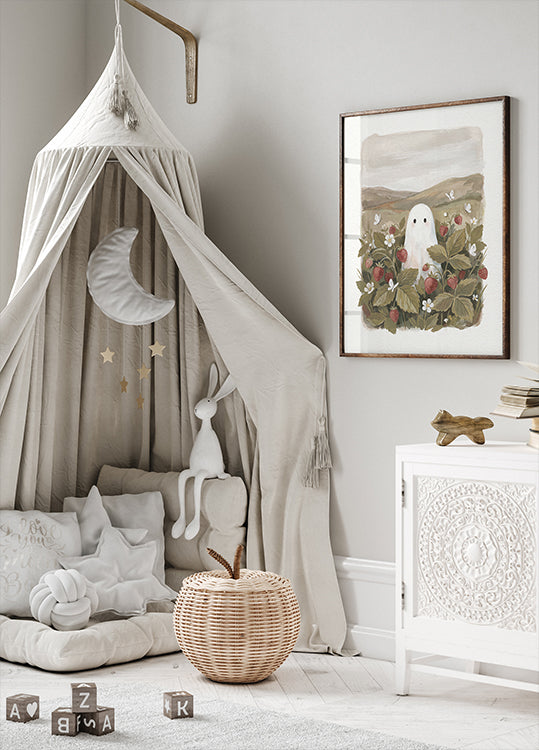Ghost and Strawberries Plakat
