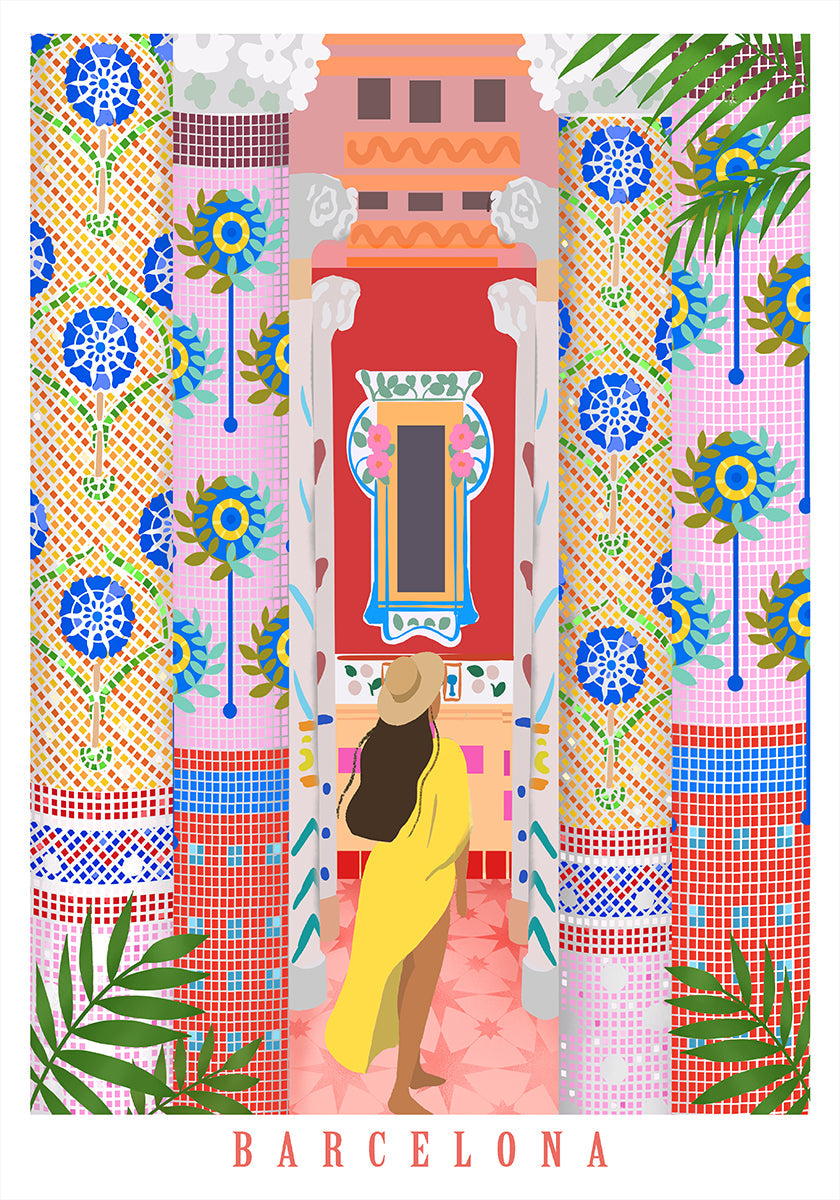 Barcelona Architecture Plakat