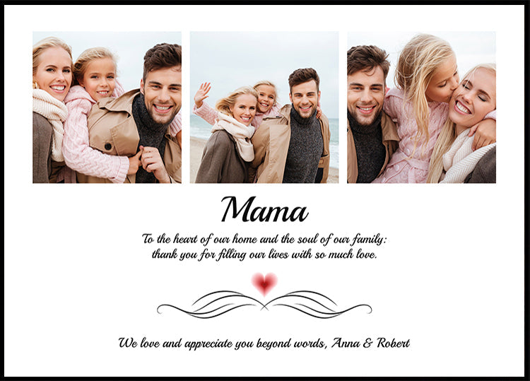 Family Photo Personal Plakat