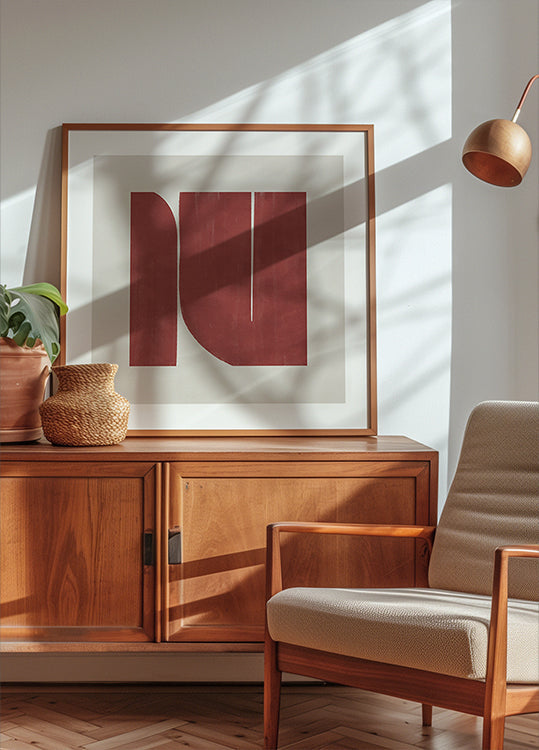 Crimson Curves Plakat