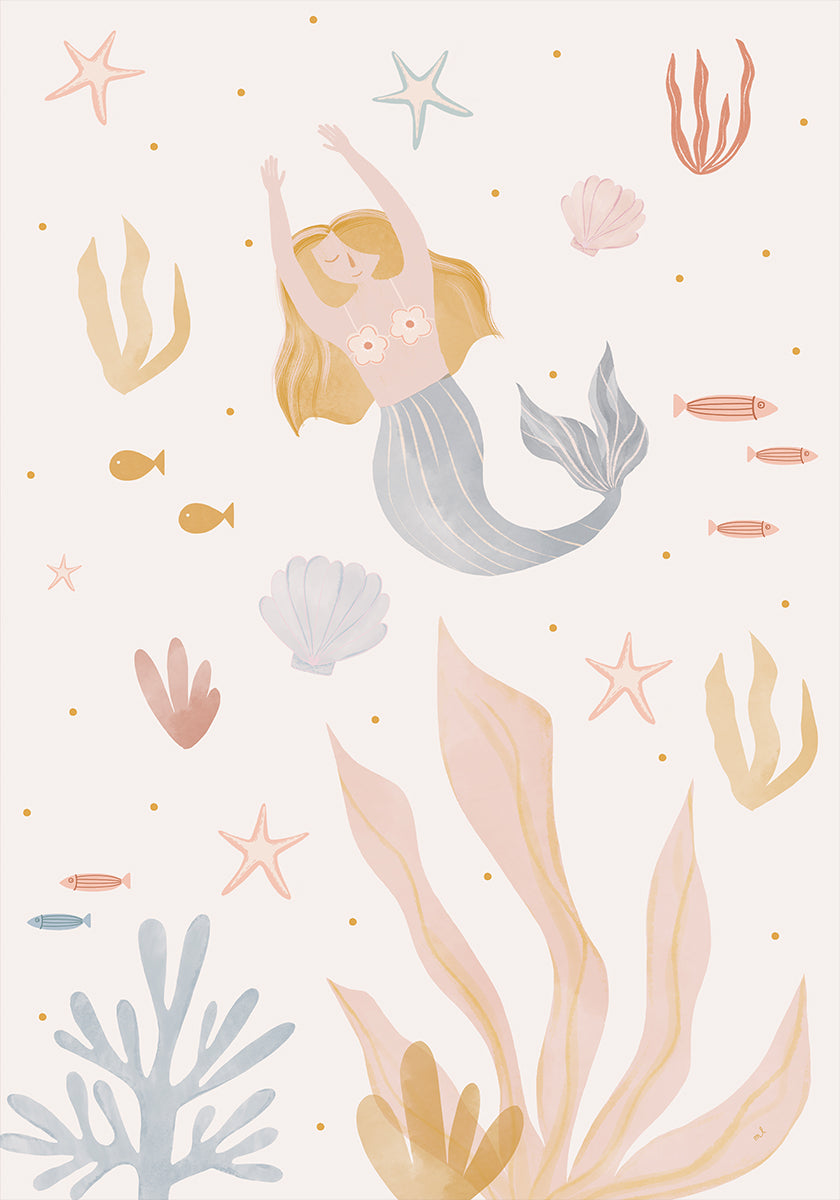Let's Be Mermaids Plakat