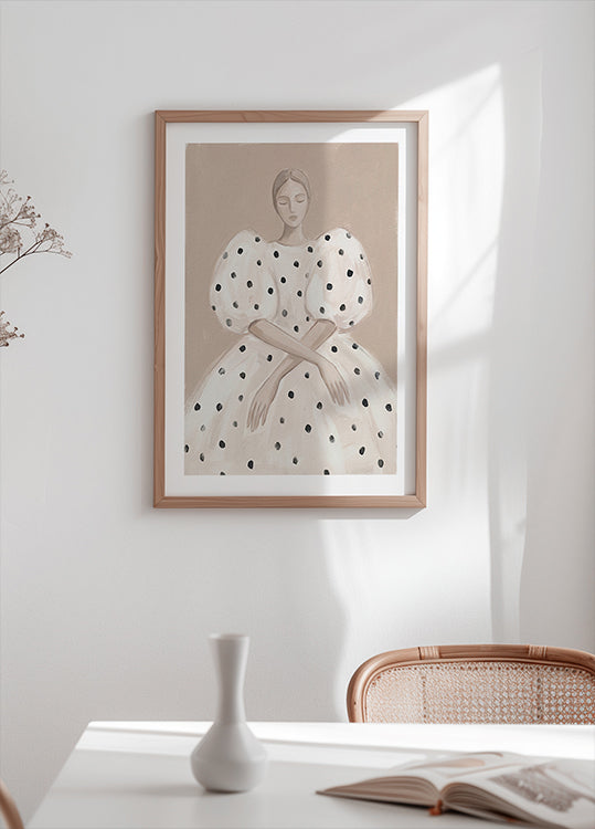 Polka Dotted Dress Plakat