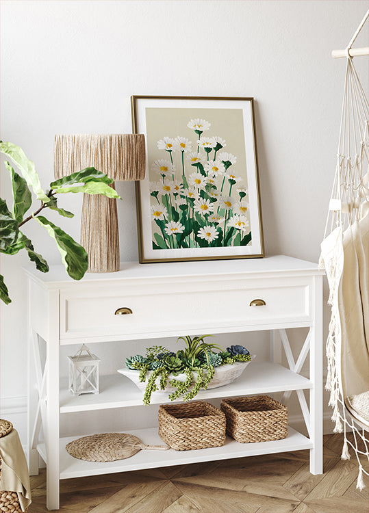 Daisy Meadow Morning Plakat