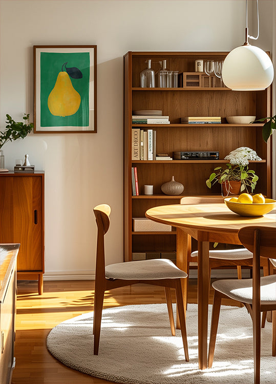 Minimalist Yellow Pear Plakat
