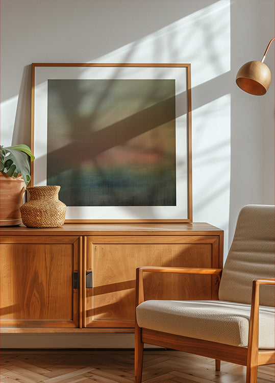 In the Beginning Oil On Canvas 64%22 X 64%22 Plakat