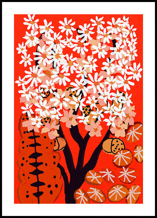 Blossoms on Fire Plakat
