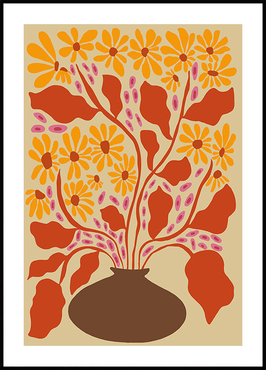 Retro Patal Pottery Plakat