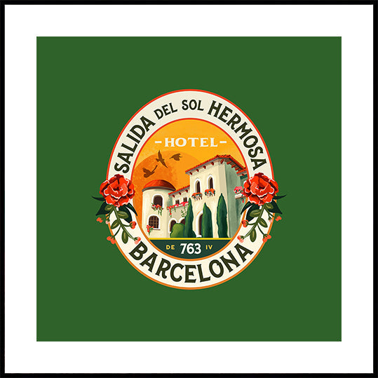 Hotel Barcelona Spain Plakat