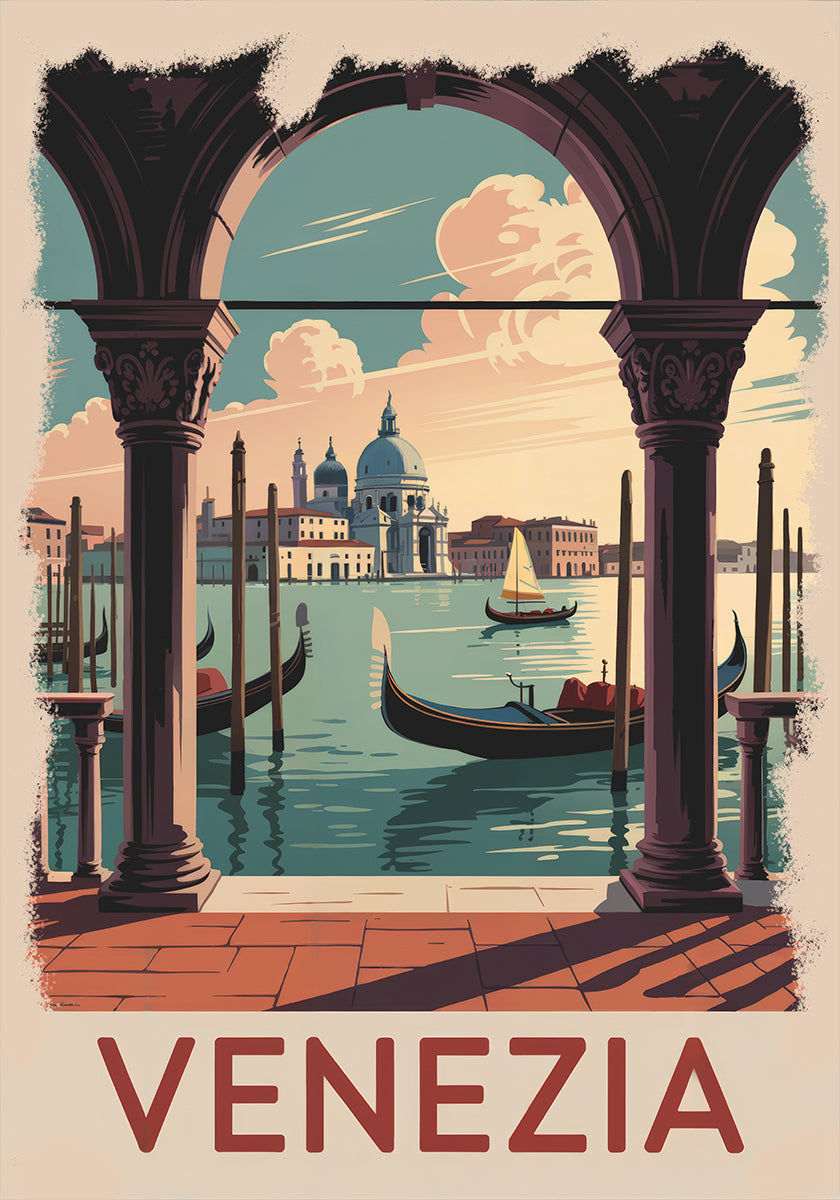 Venezia Vintage Travel Plakat