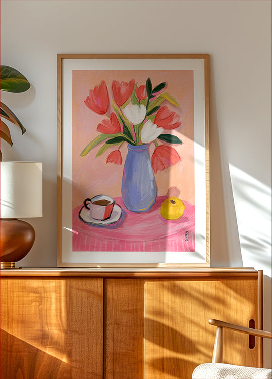Coffee and Flowers Plakat