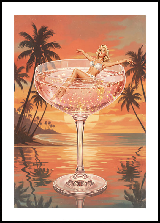 Cocktail Spa Plakat