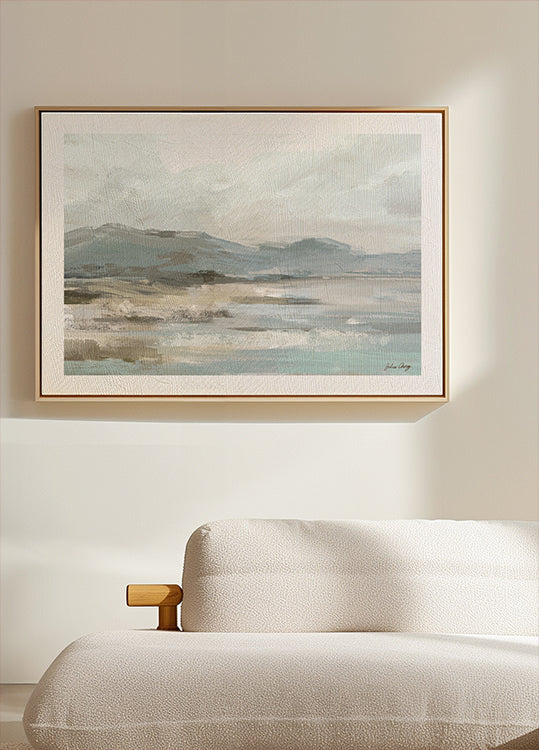 Gray Beige Seascape Plakat