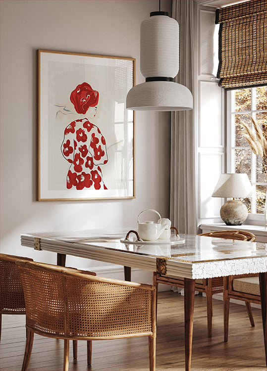 Red Wildflowers Plakat