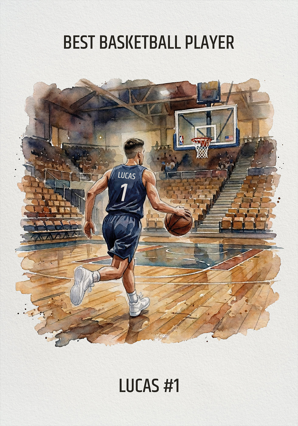 Youth Basketball Boy Personal Plakat