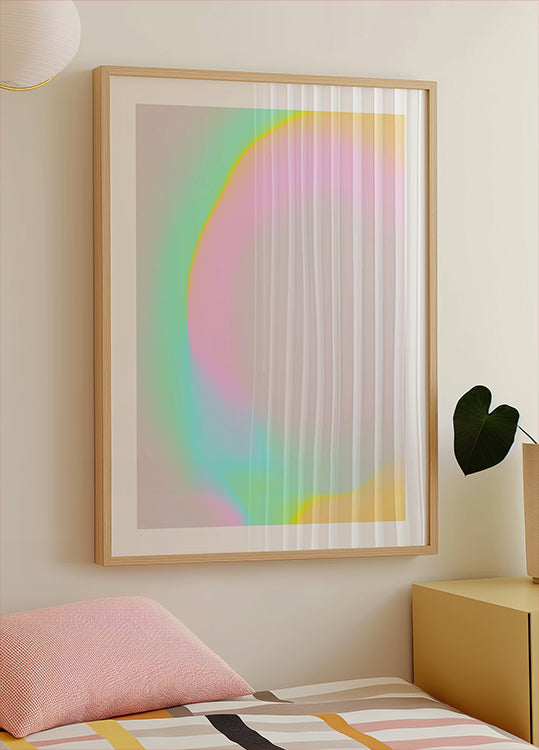 Pastel Glow Curve Plakat
