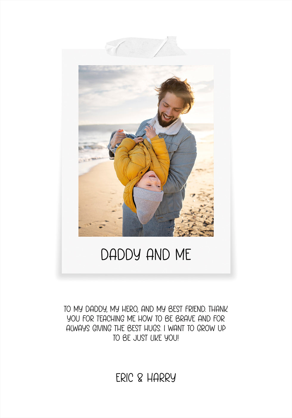 My Daddy Photo Personal Plakat