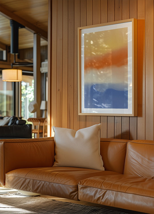 Abstract landscape in vivid colors Plakat