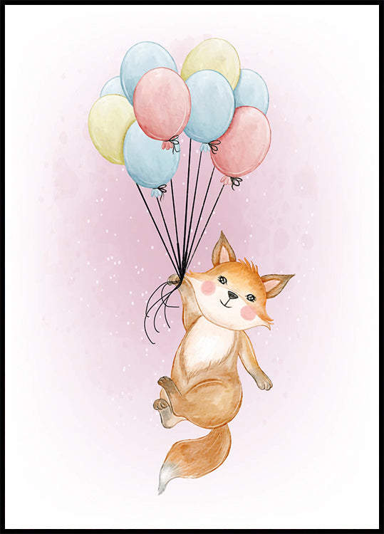 Animals And Balloons No. 5 Plakat