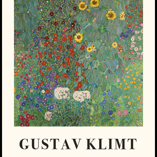 Farm Garden with Sunflowers Plakat
