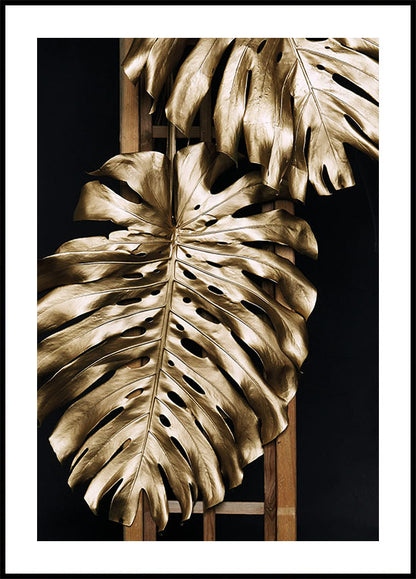 Golden Leaves Art Plakat