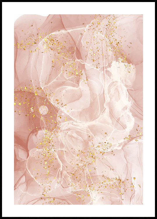 Golden Abstract Art Plakat