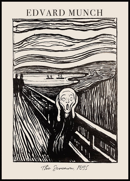 The Scream by Edvard Munch Plakat