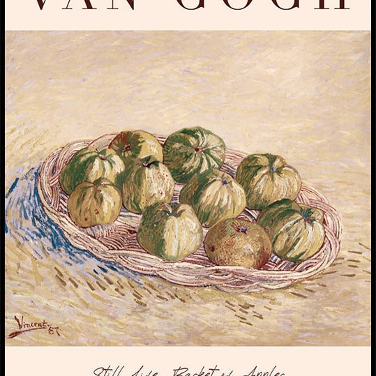 Still Life, Basket of Apples by Vincent van Gogh Plakat