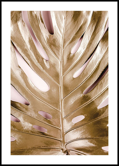 Golden Leaf Design Plakat