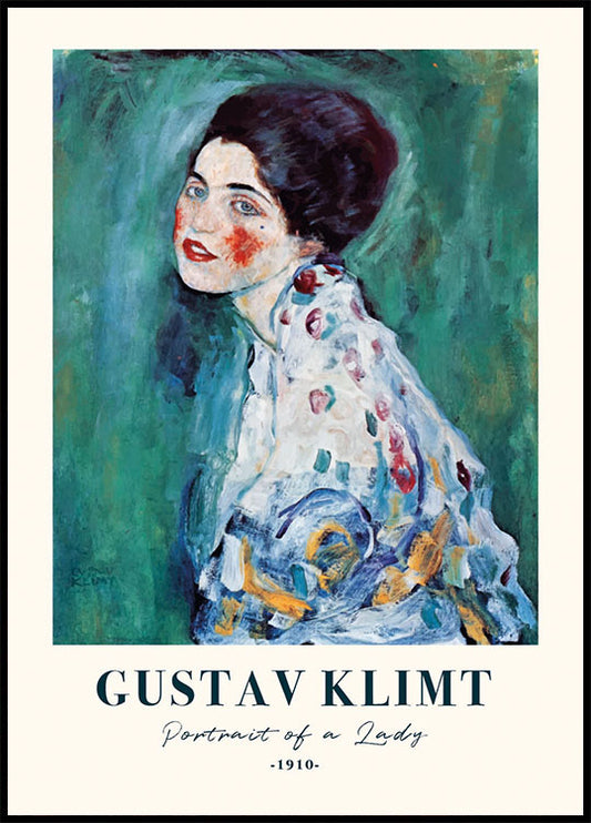 Portrait of a lady by Gustav KlimtPlakat