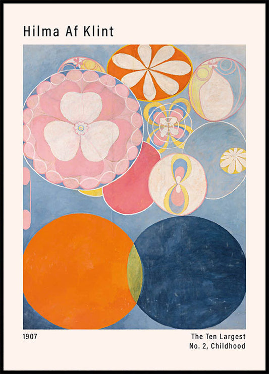 Colorful Abstract Art by Hilma Af Klint Plakat